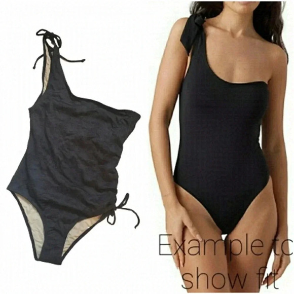 Peony One Piece Textured Single Shoulder  Swimsuit AU size 8/US 4 - Picture 1 of 15